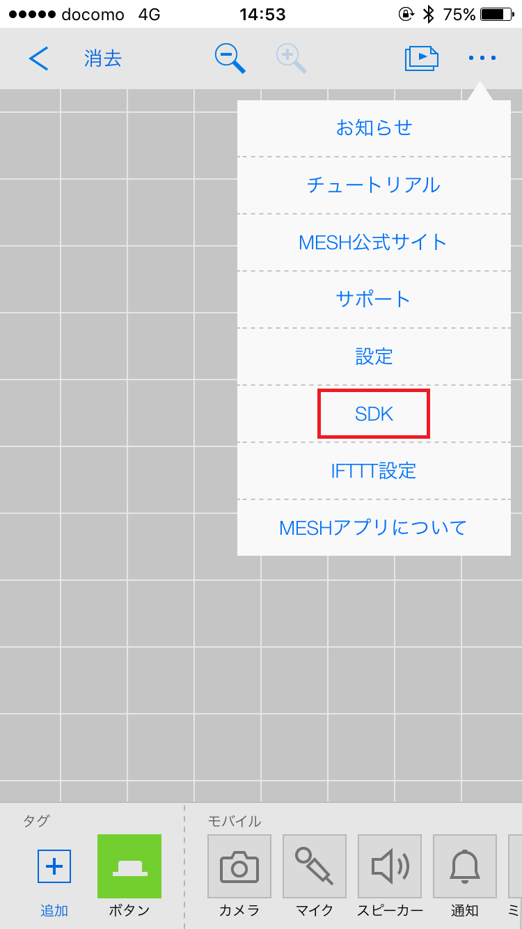 SDKが枠線で囲まれている