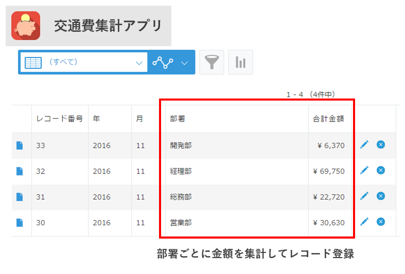 交通費集計アプリ