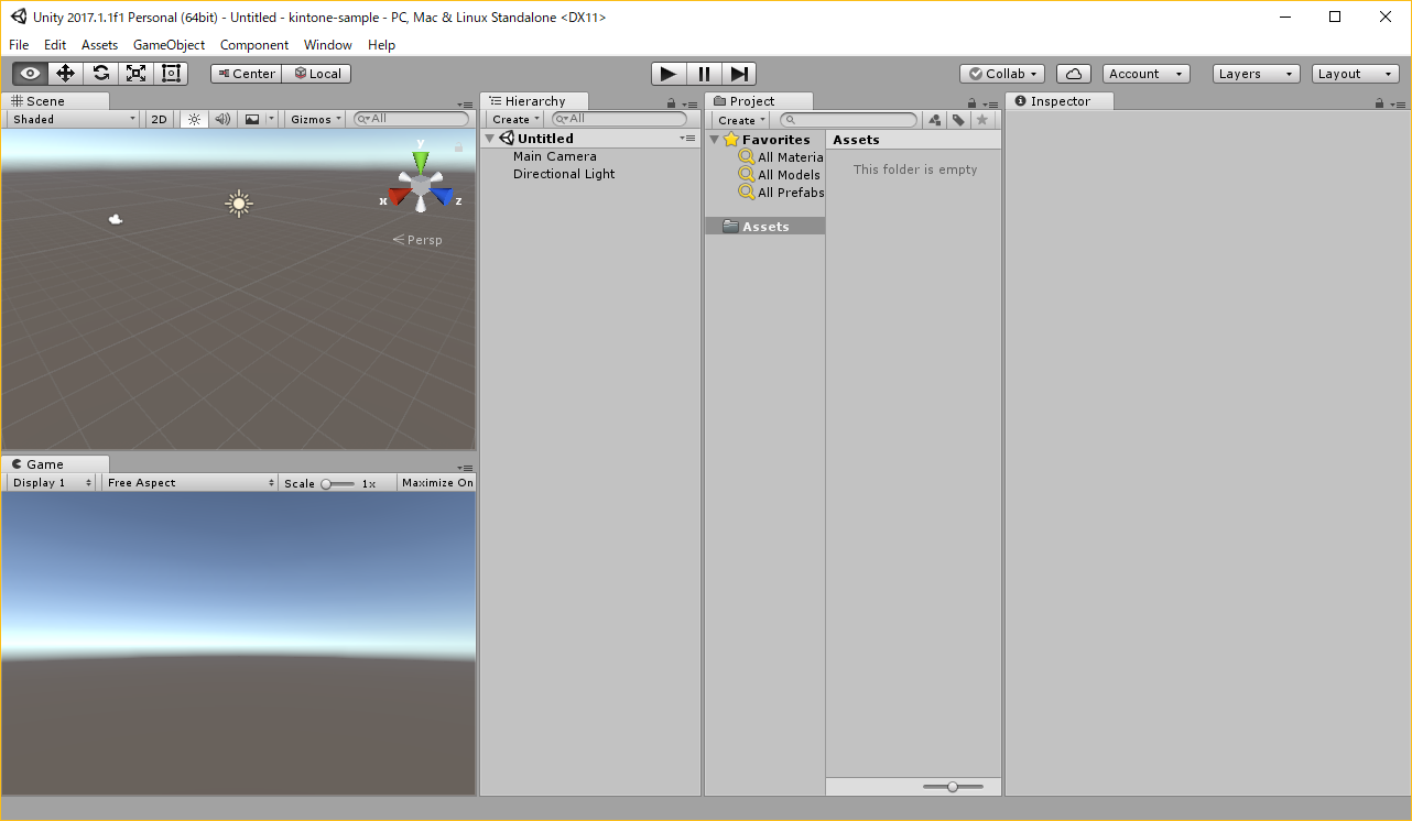 unityでProjectを作成する画面-2