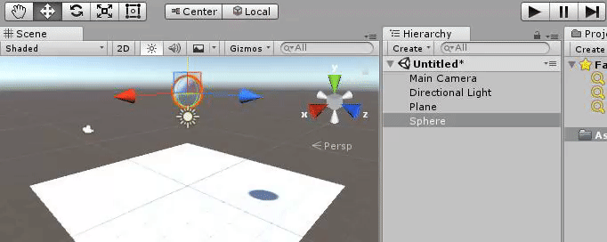unity で Object を設置する画面-3
