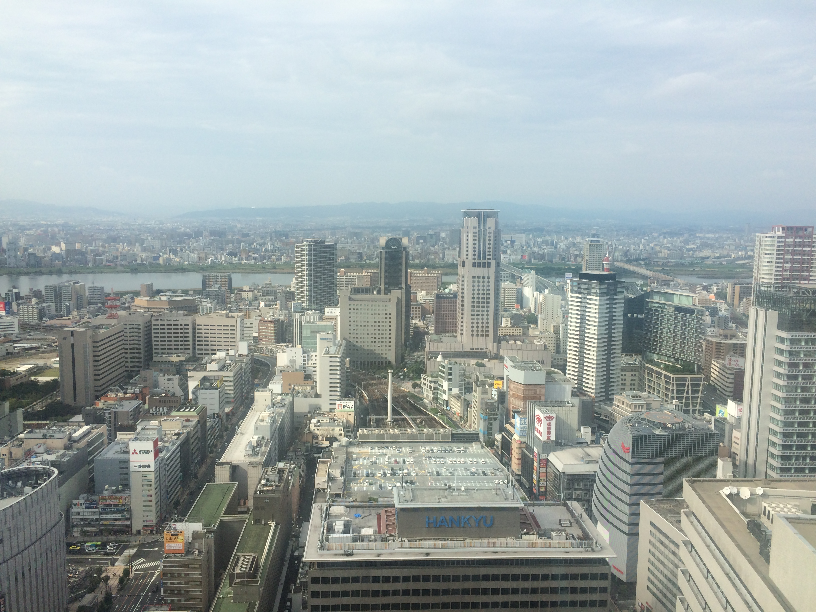 サイボウズの大阪オフィスからの景色