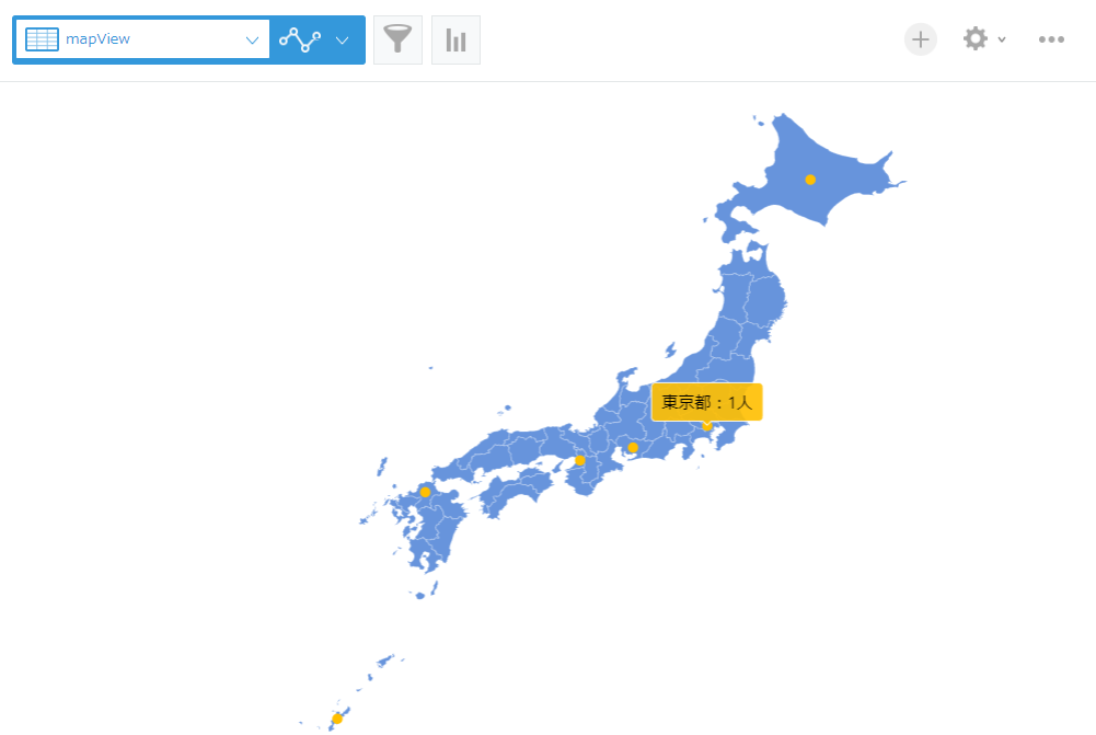 日本地図表示