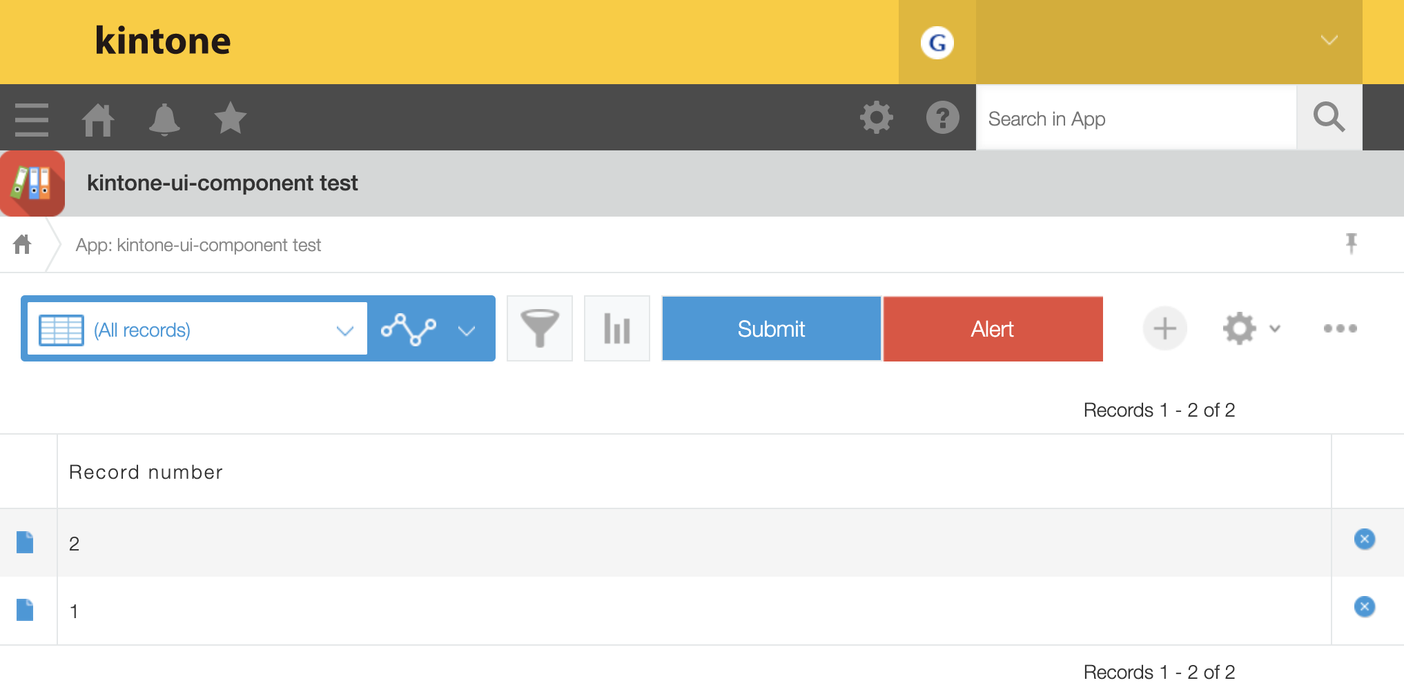 kintone UI Component